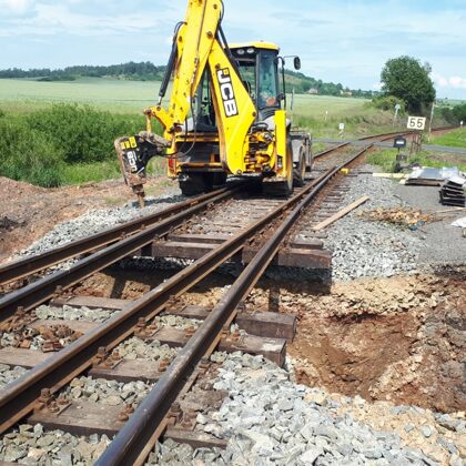 Demolice železničního mostku - Chýše, okr. Karlovy Vary